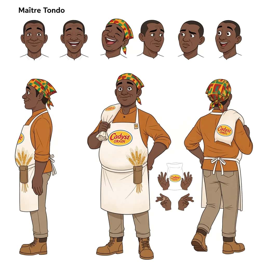 Cadyst Grain — Mascotte « Maître Tondo »