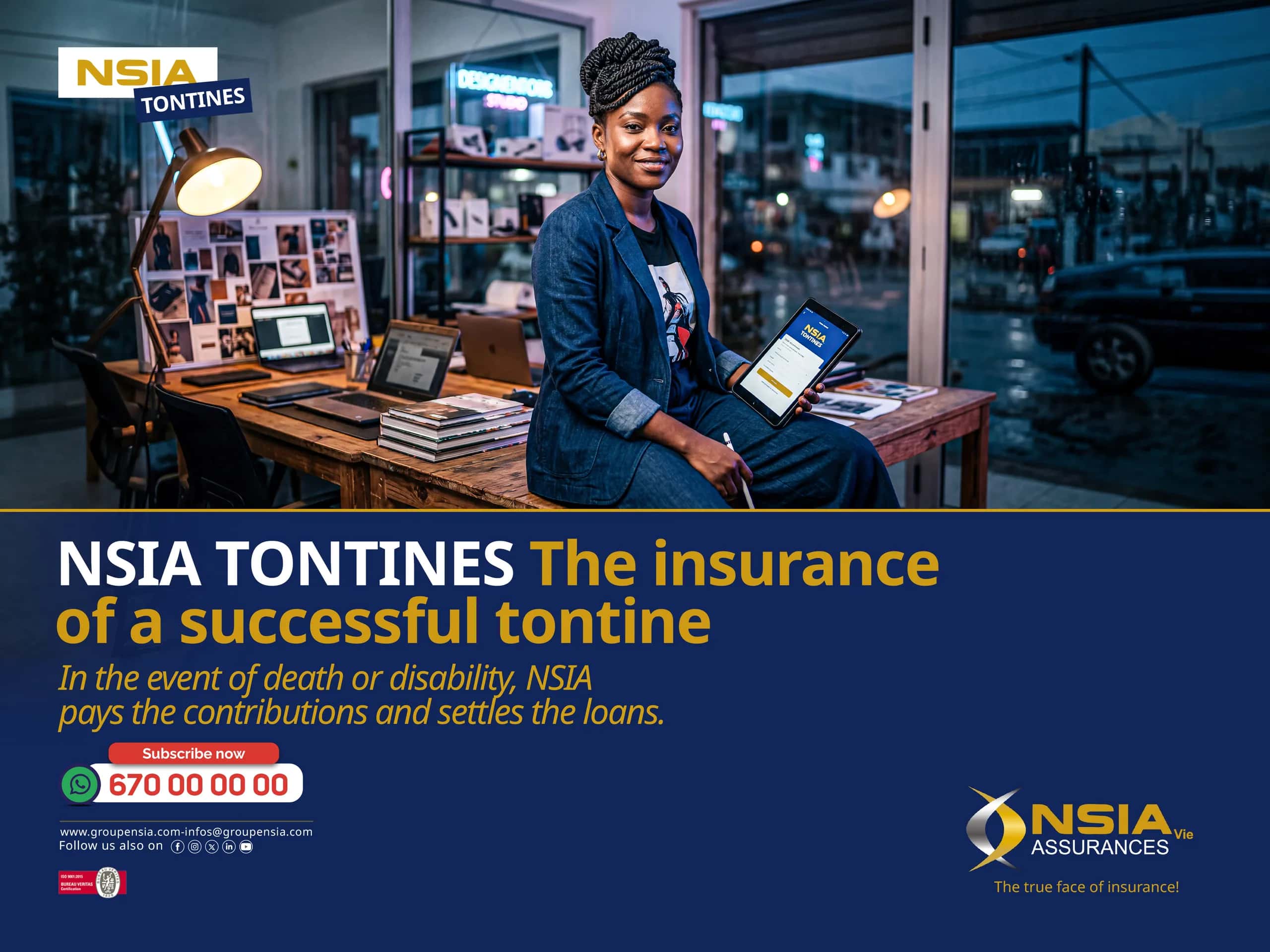 NSIA Tontines — Campagne assurance
